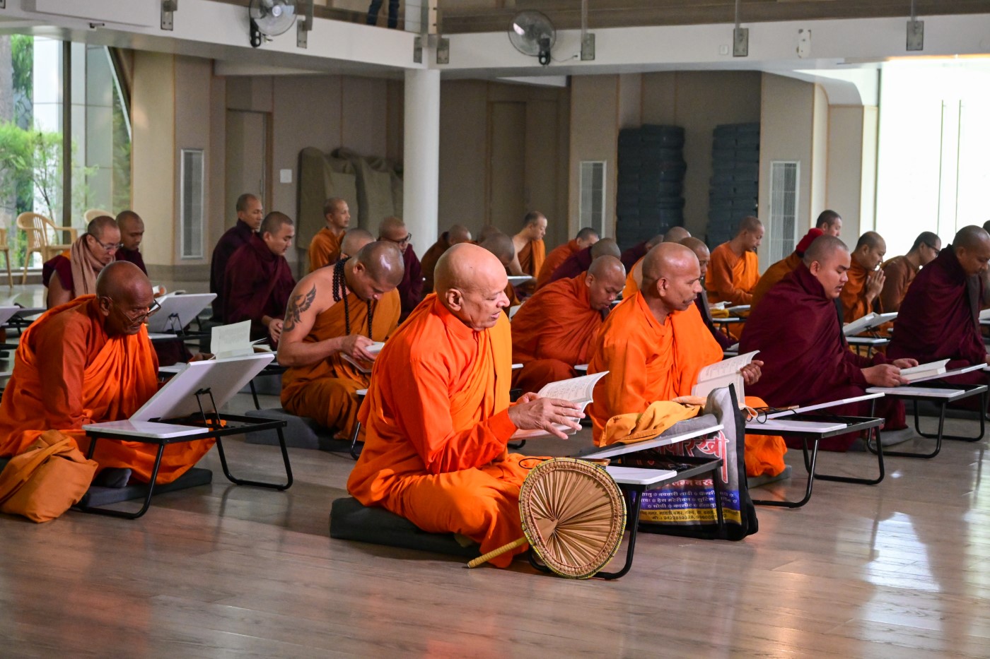 Visit by Buddhist monks